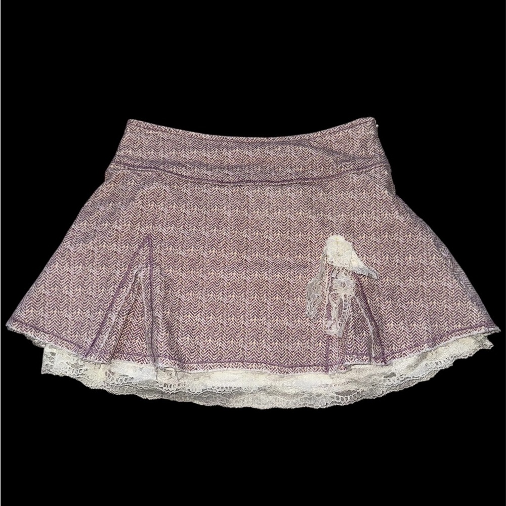 Stuff by Hilary Duff Y2K Skirt with Lace Trim